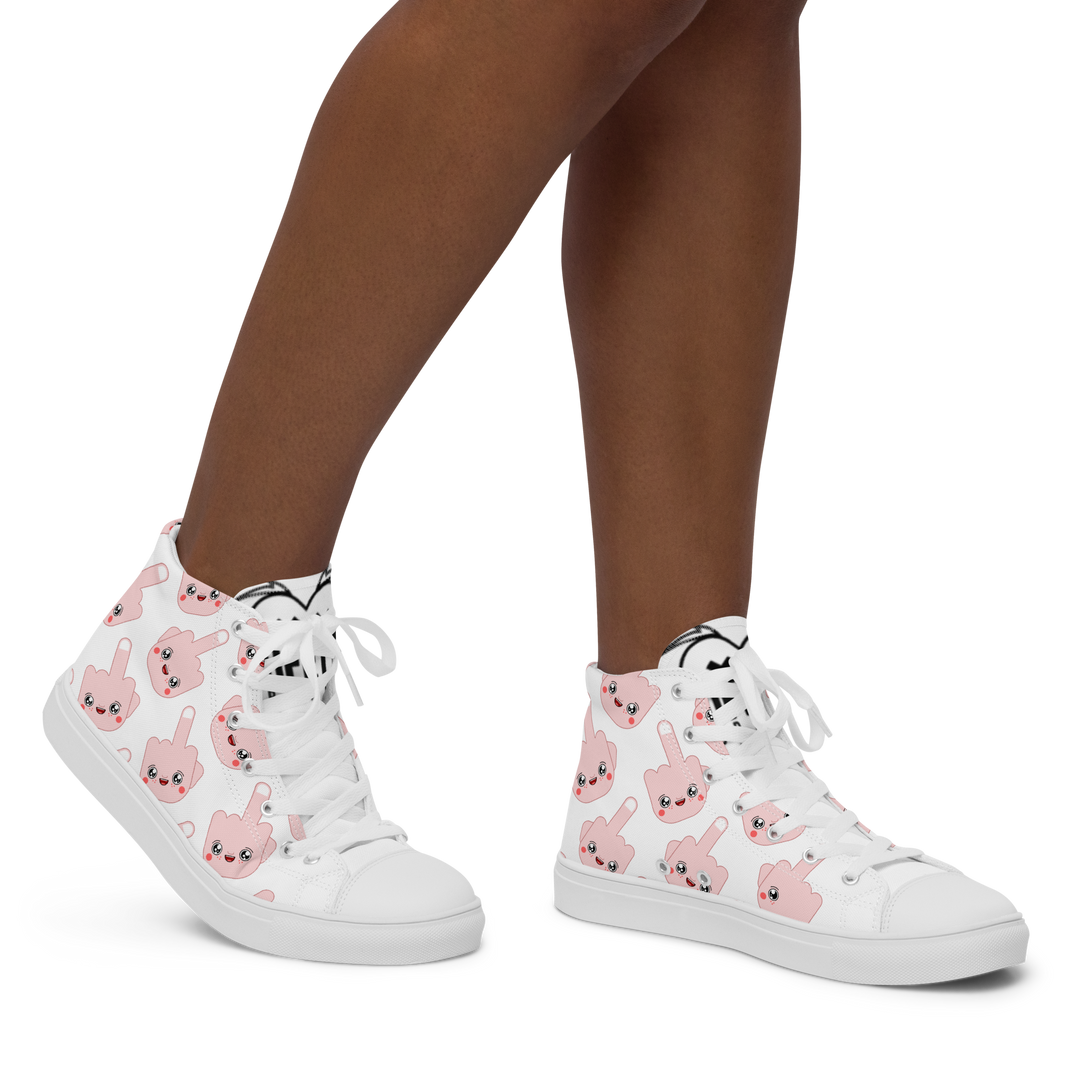 Sneakers alte in tela da donna F*CK - Gufetto Brand 