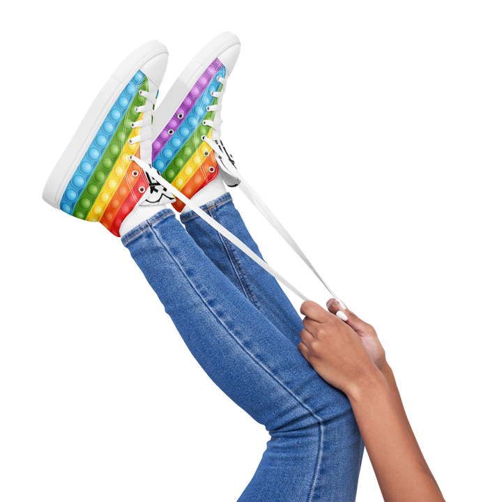 Sneakers alte in tela da donna FIDGET - Gufetto Brand 