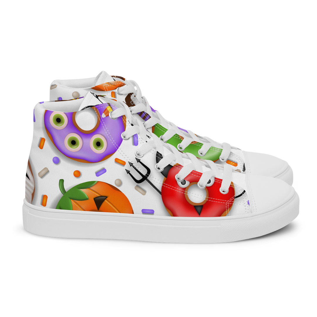 Sneakers alte in tela da donna HALLOWEEN DONUTS - Gufetto Brand 