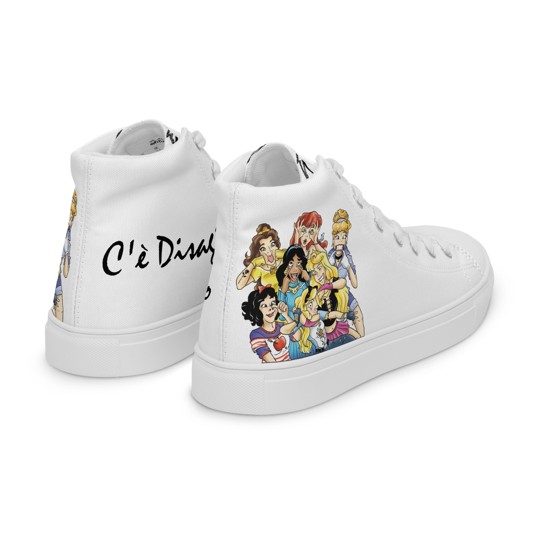 Sneakers alte in tela da donna PRINCIPESSE 2.0 Limited Edition - Gufetto Brand 