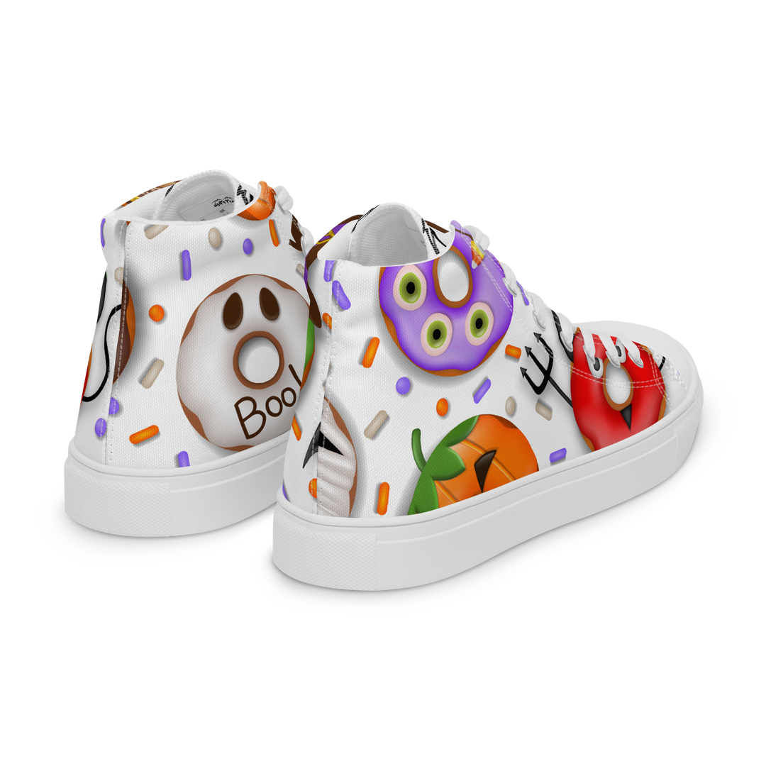 Sneakers alte in tela da donna HALLOWEEN DONUTS - Gufetto Brand 