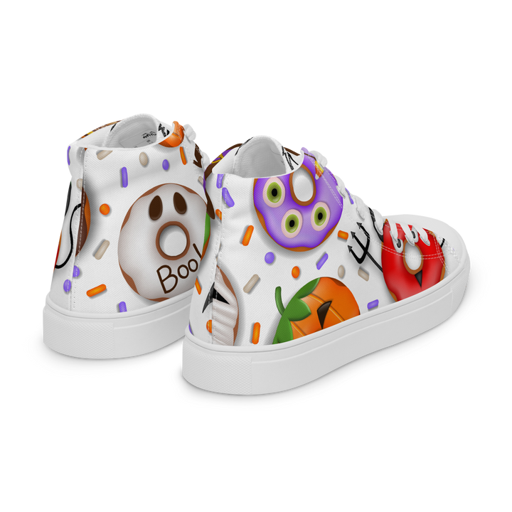 Sneakers alte in tela da donna HALLOWEEN DONUTS - Gufetto Brand 