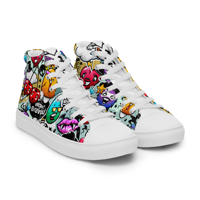 Sneakers alte in tela da donna CARTOON - Gufetto Brand 