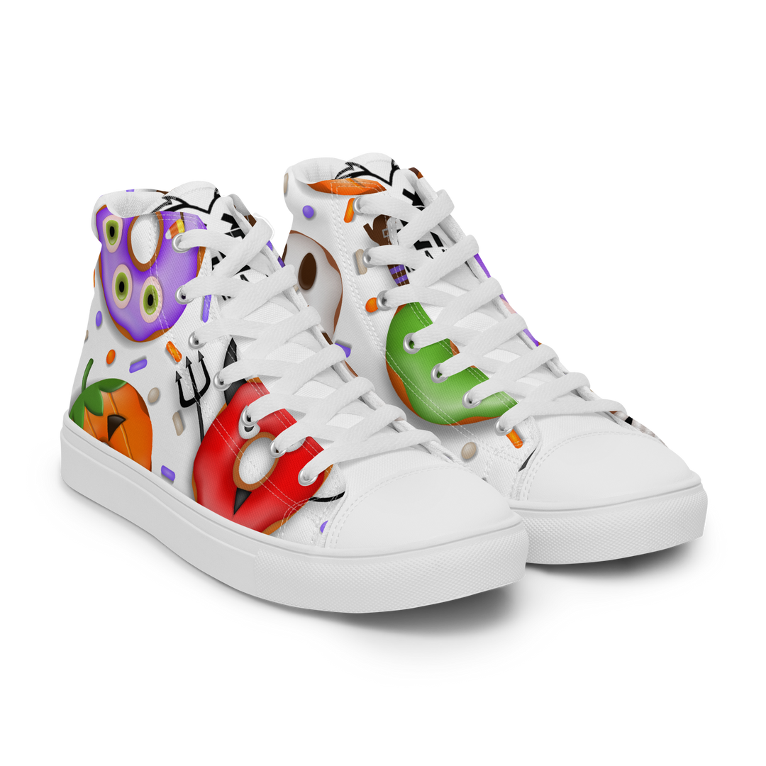 Sneakers alte in tela da donna HALLOWEEN DONUTS - Gufetto Brand 