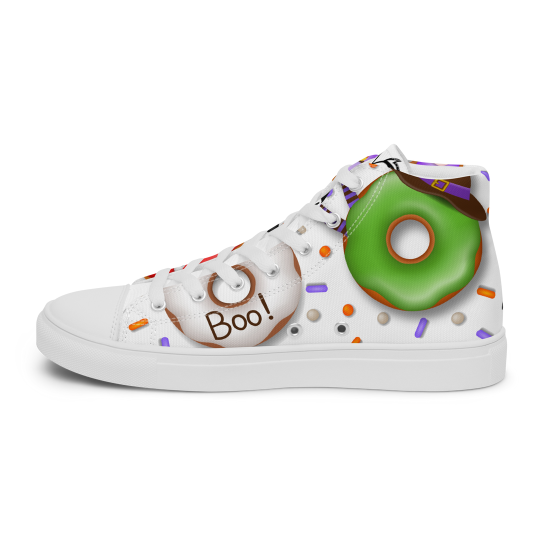 Sneakers alte in tela da donna HALLOWEEN DONUTS - Gufetto Brand 