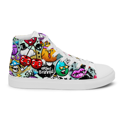 Sneakers alte in tela da donna CARTOON - Gufetto Brand 