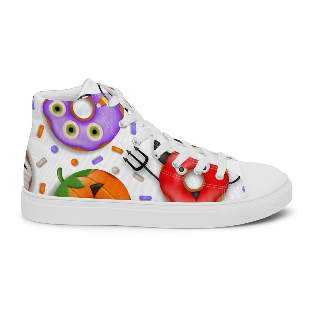 Sneakers alte in tela da donna HALLOWEEN DONUTS - Gufetto Brand 