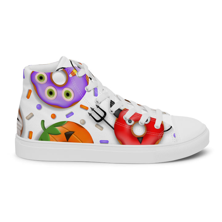 Sneakers alte in tela da donna HALLOWEEN DONUTS - Gufetto Brand 