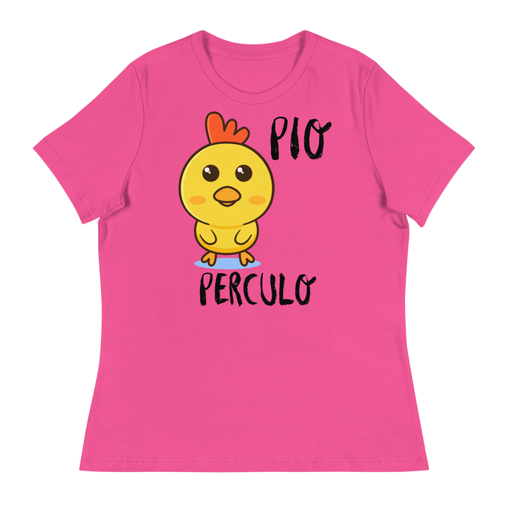 T-shirt relaxed fit donna Pio Perculo - Gufetto Brand 