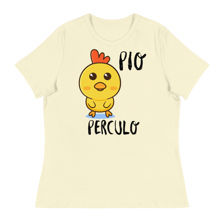 T-shirt relaxed fit donna Pio Perculo - Gufetto Brand 