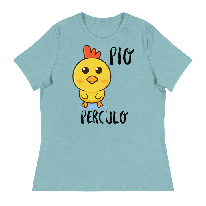 T-shirt relaxed fit donna Pio Perculo - Gufetto Brand 