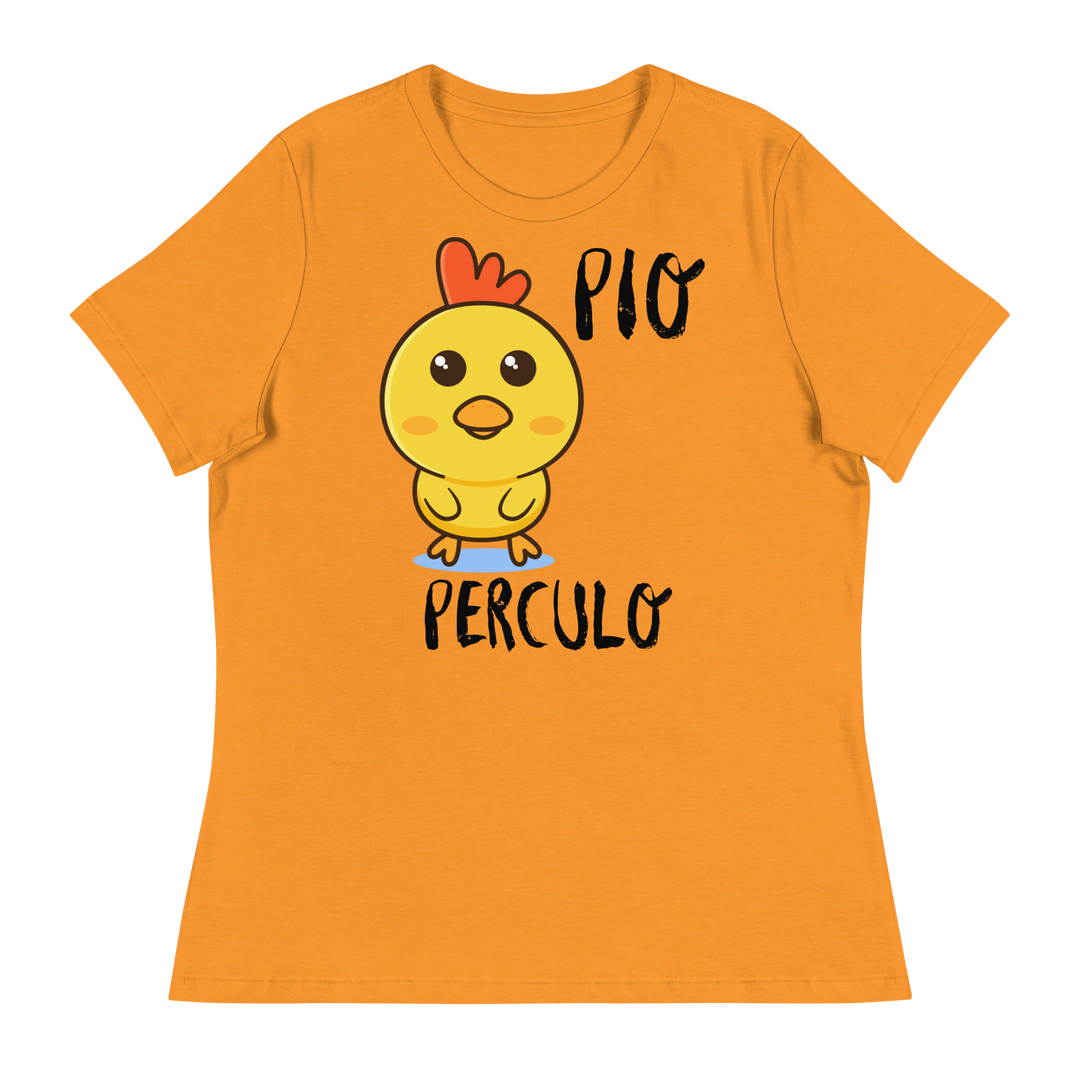T-shirt relaxed fit donna Pio Perculo - Gufetto Brand 