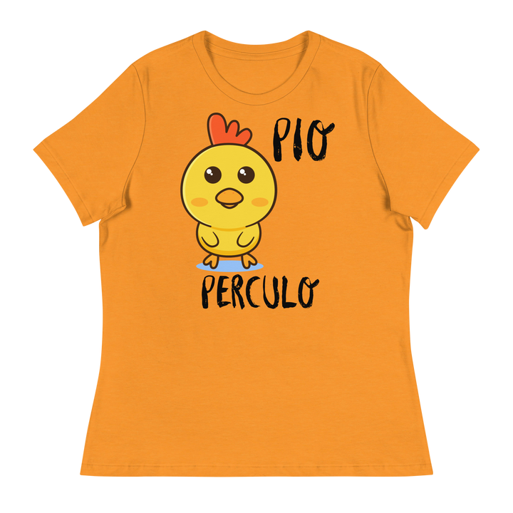 T-shirt relaxed fit donna Pio Perculo - Gufetto Brand 