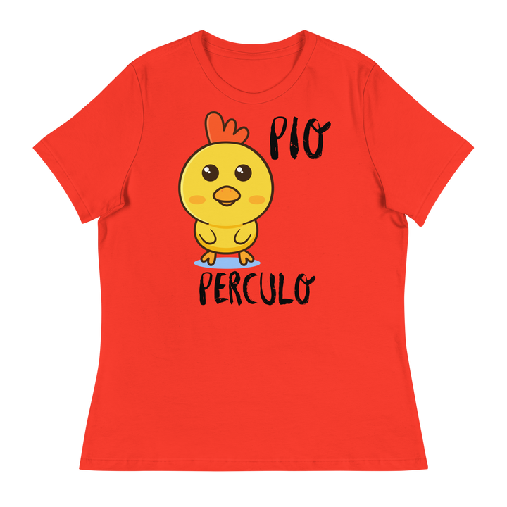T-shirt relaxed fit donna Pio Perculo - Gufetto Brand 